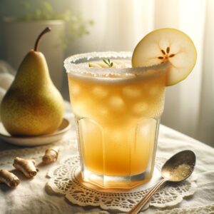 Pear Ginger Quencher (Mocktail Rezept)