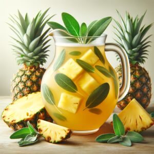 Pineapple Sage Punch (Mocktail Rezept)