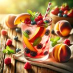 Berry Peach Refresher (Mocktail Rezept)