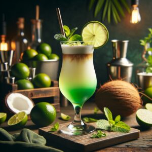 Coconut Lime Splash (Mocktail Rezept)