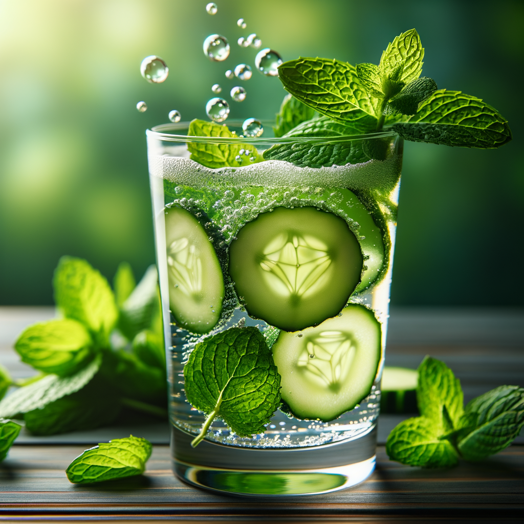 Cucumber Mint Splash (Mocktail Rezept)