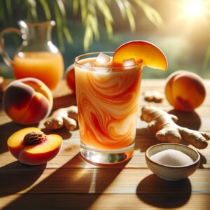 Ginger Peach Punch (Mocktail Rezept)