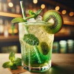 Kiwi Mint Sparkle (Mocktail Rezept)