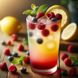 Lemon Berry Breeze (Mocktail Rezept)