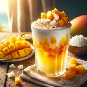 Mango Coconut Delight (Mocktail Rezept)
