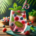 Minty Berry Bliss (Mocktail Rezept)