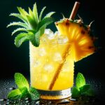 Pineapple Mint Breeze (Mocktail Rezept)