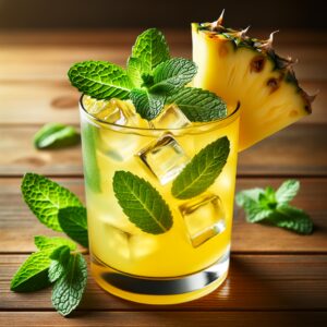 Pineapple Mint Cooler (Mocktail Rezept)