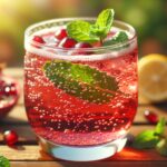 Pomegranate Mint Fizz (Mocktail Rezept)