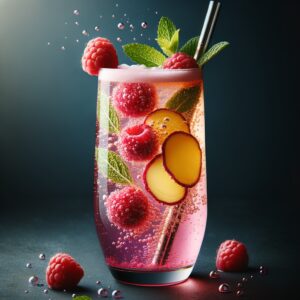 Raspberry Ginger Fizz (Mocktail Rezept)