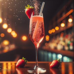 Strawberry Ginger Sparkler (Mocktail Rezept)