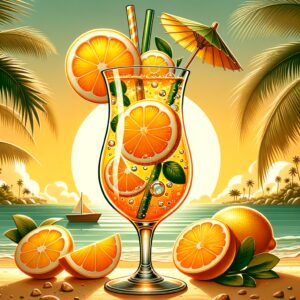 Tropical Citrus Bliss (Mocktail Rezept)