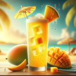 Tropical Mango Fizz (Mocktail Rezept)