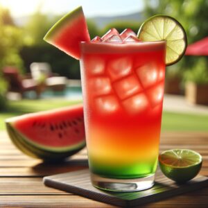 Watermelon Lime Breeze (Mocktail Rezept)