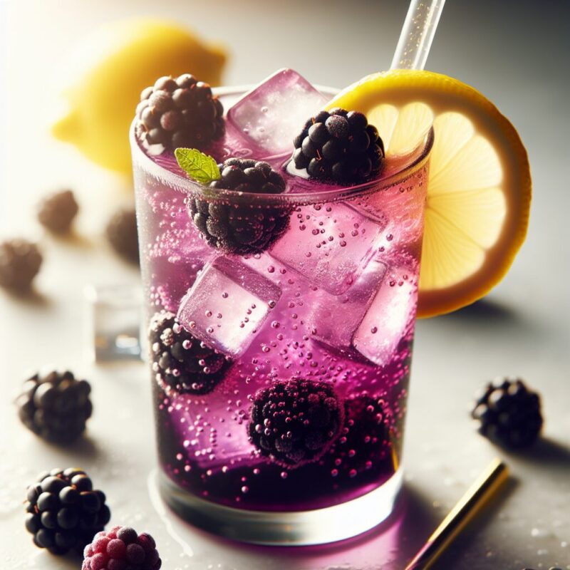 Blackberry Lemonade Mocktail.