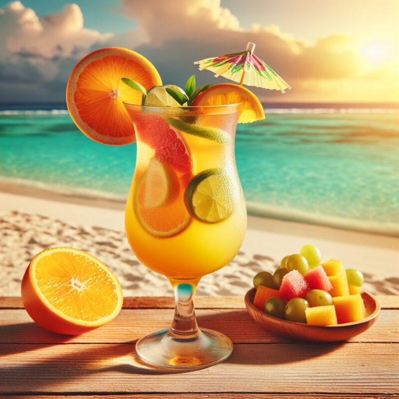 Caribbean Citrus Mocktail.