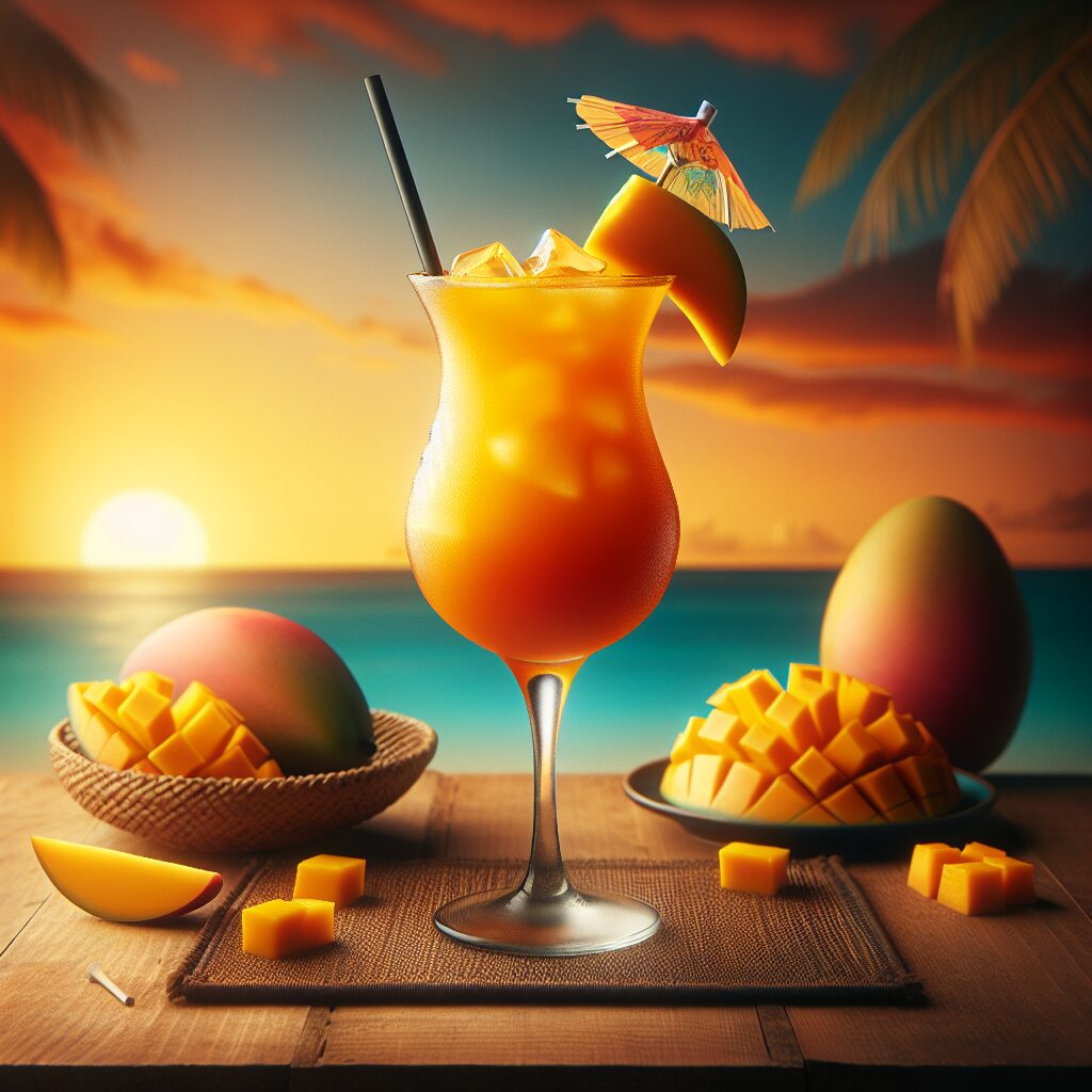 Caribbean Mango Mocktail.