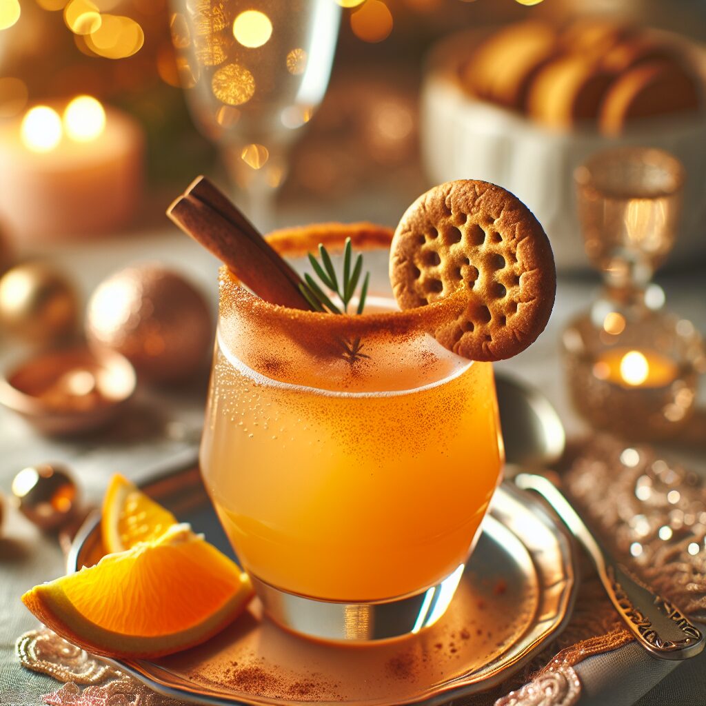 Cinnamon Ginger Snap Mocktail.