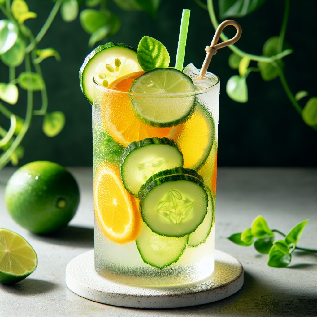 Cucumber Citrus Splash Mocktail.