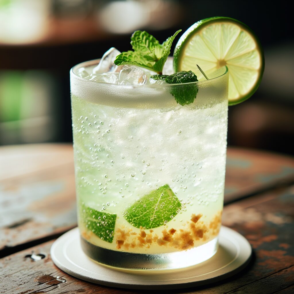 Ginger Lime Crush Mocktail.