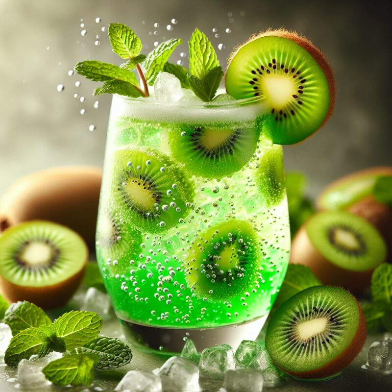 Kiwi Minted Sip Mocktail. 