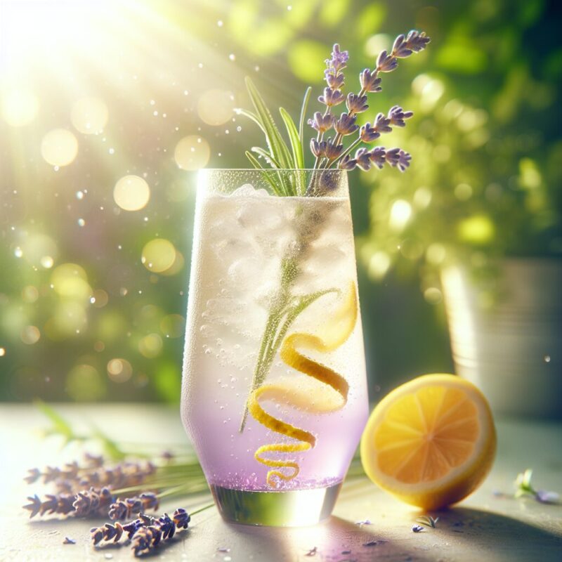 Lavender Lemon Refresher Mocktail.