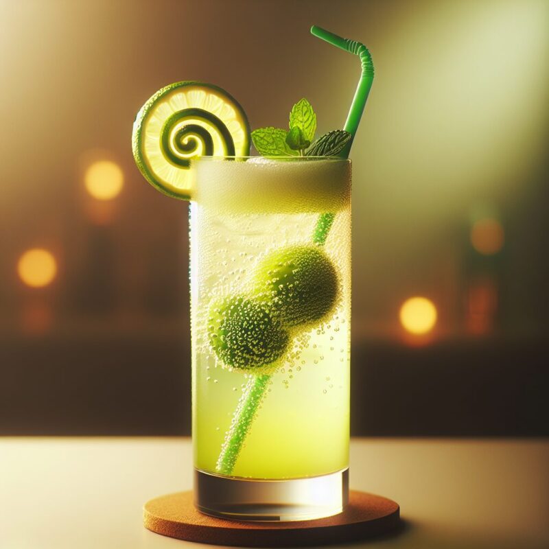 Lime Zing Delight Mocktail.