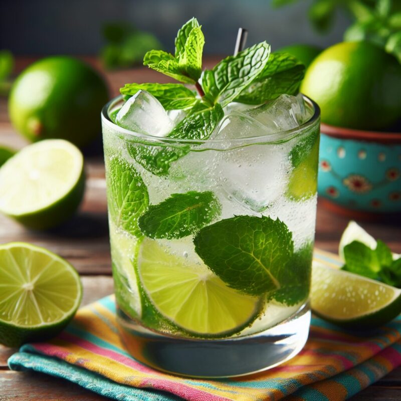 Mojito Citrus Refresher Mocktail.