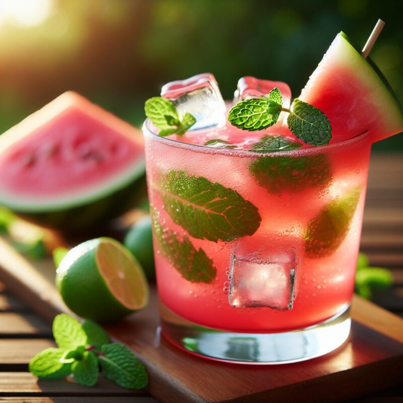 Mojito Watermelon Splash Mocktail.