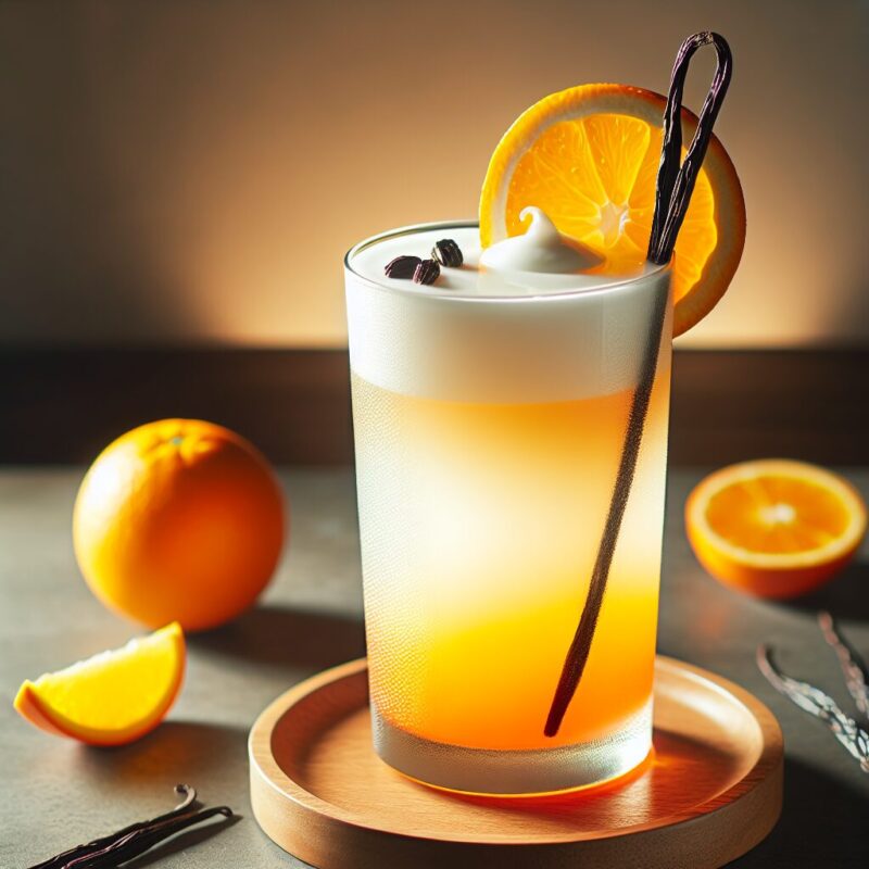 Vanilla Citrus Refresher Mocktail. 