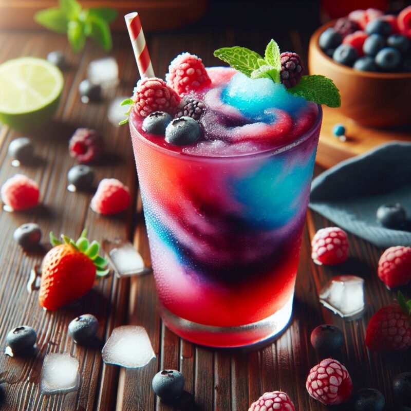 Berry Cooler Mocktail.