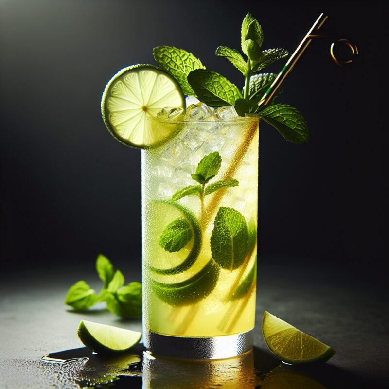 Ginger Lime Splash Mocktail.