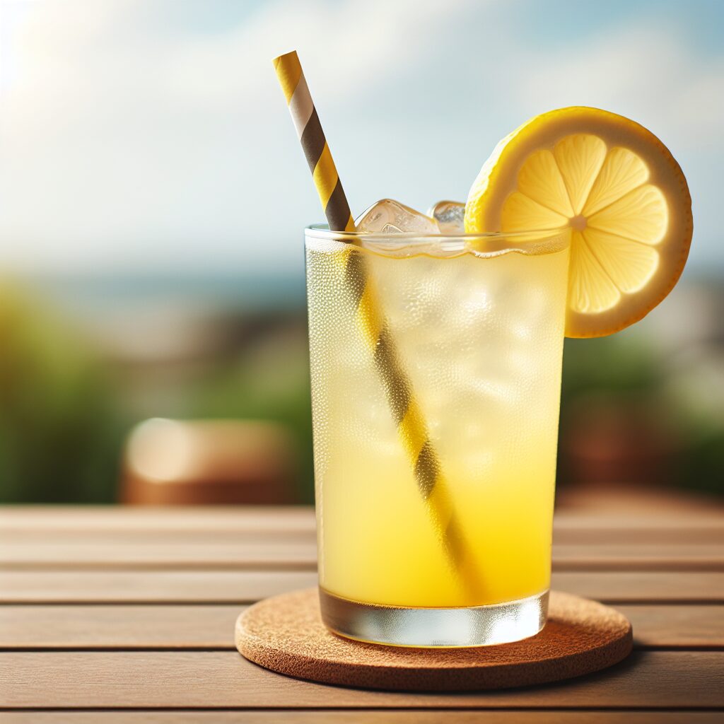 Lemon Cooler Mocktail.