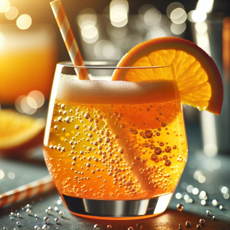 Orange Fizz Mocktail.