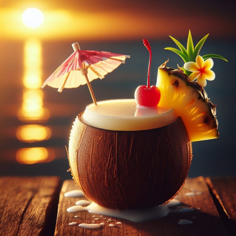 Virgin Colada Mocktail.