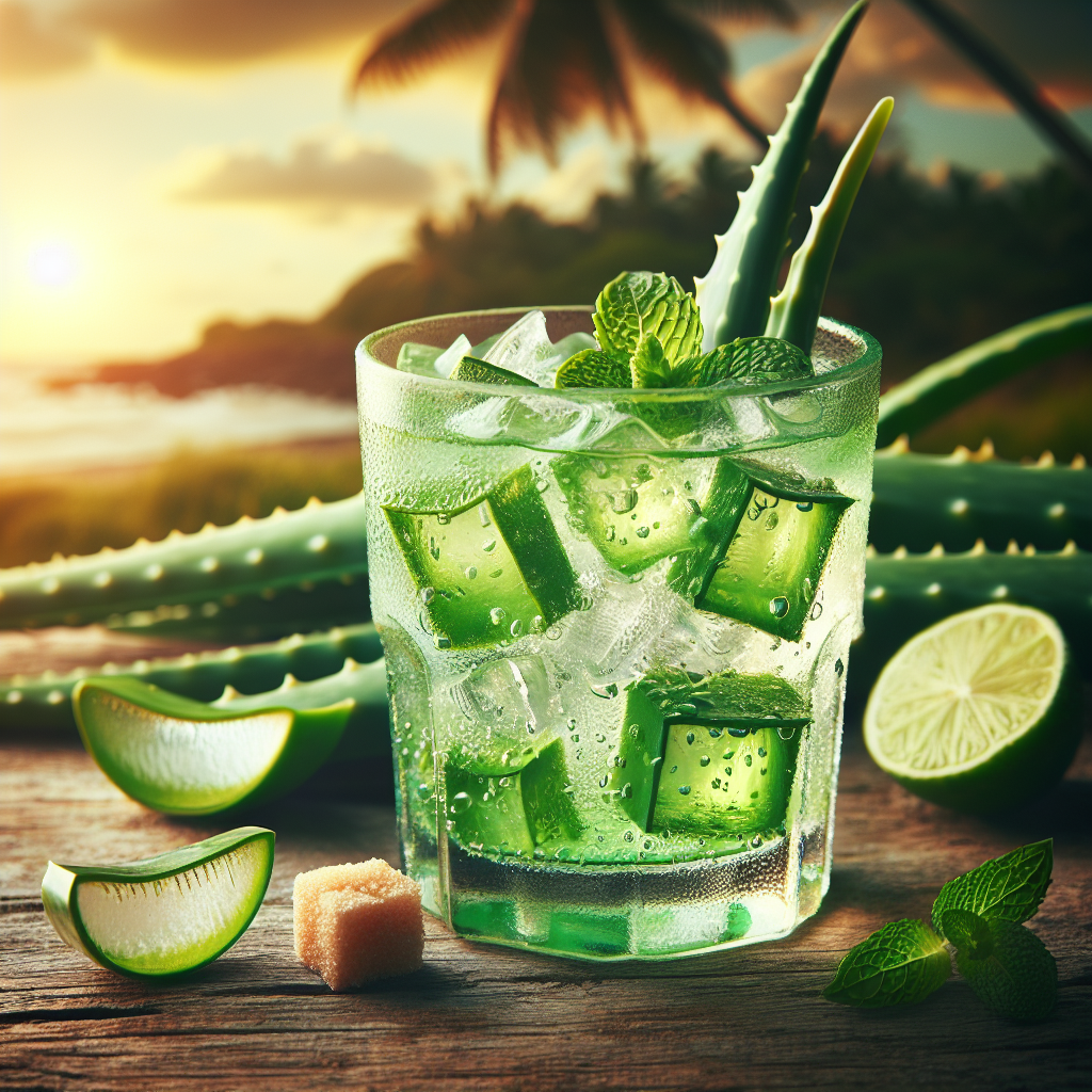 #Aloe Vera Lime Bliss Mocktail# (Rezept)