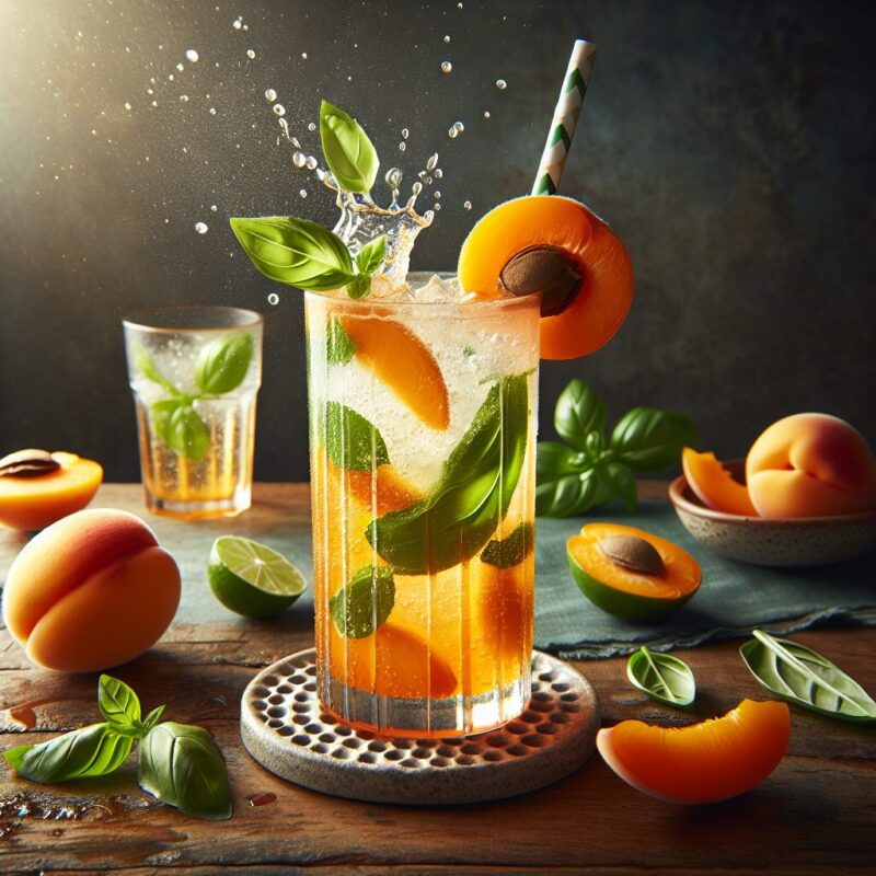 #Apricot Basil Lime Splash Mocktail# (Rezept)