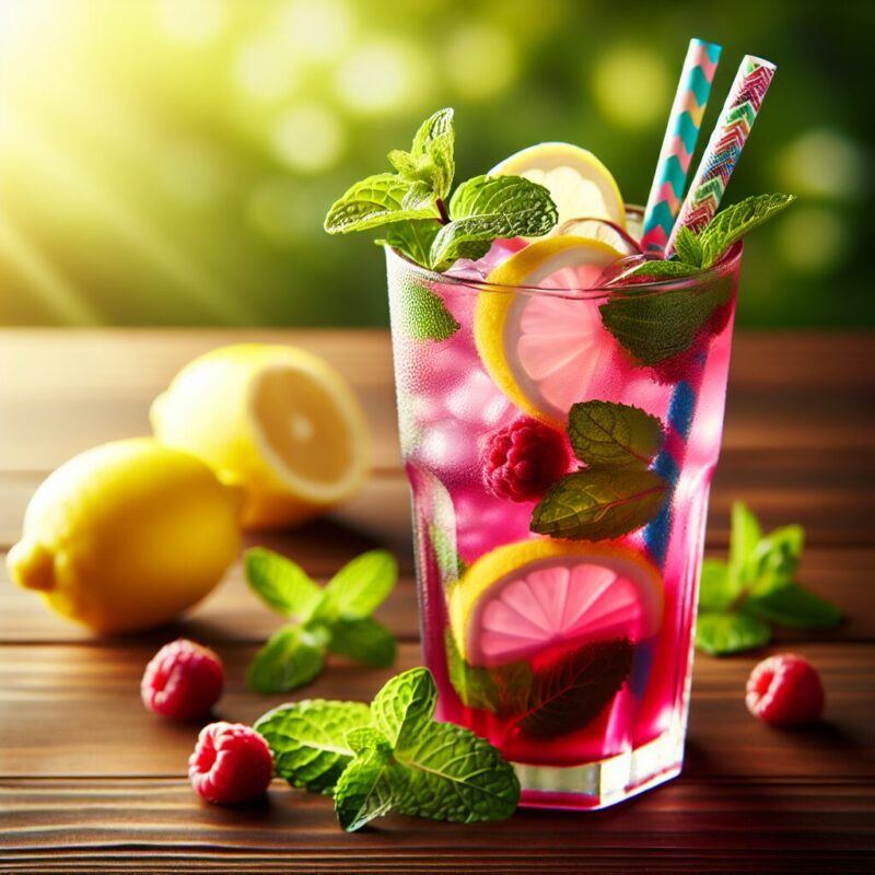 #Berry Lemon Mint Cooler Mocktail# (Rezept)