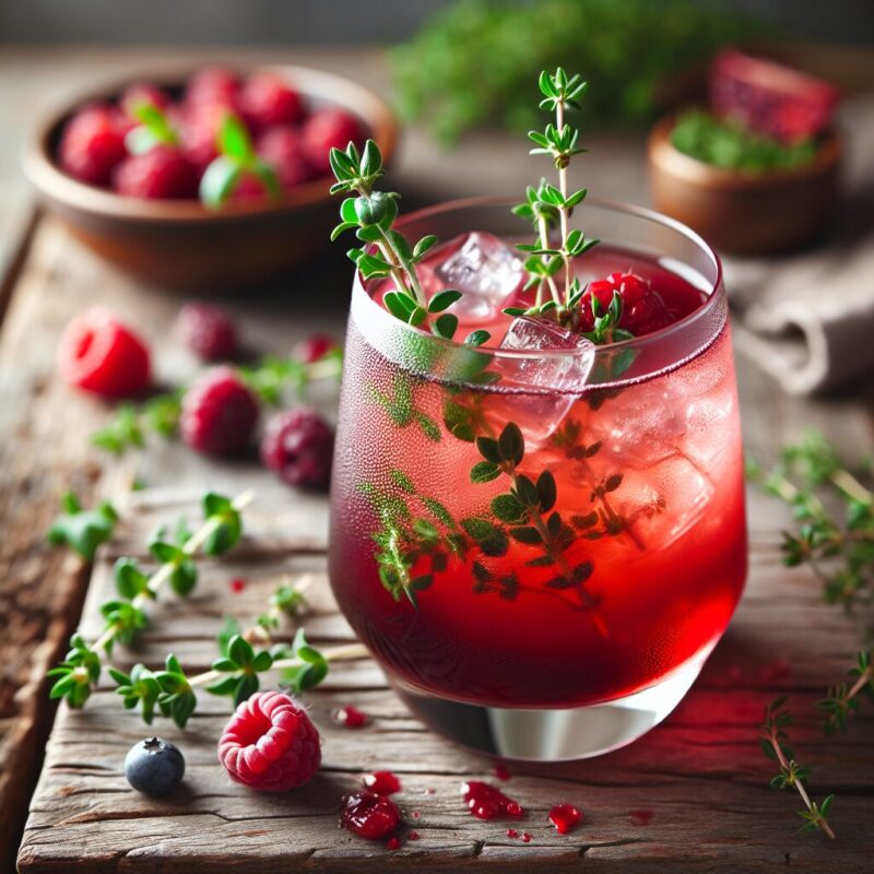 #Berry Thyme Bliss Mocktail# (Rezept)