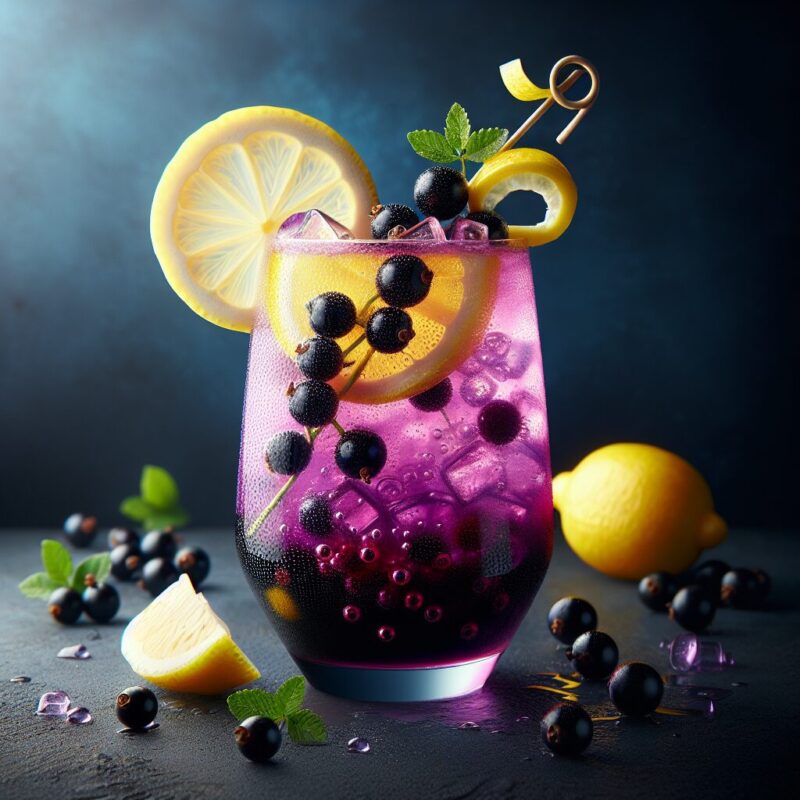 Blackcurrant Lemon Bliss Mocktail (Rezept)