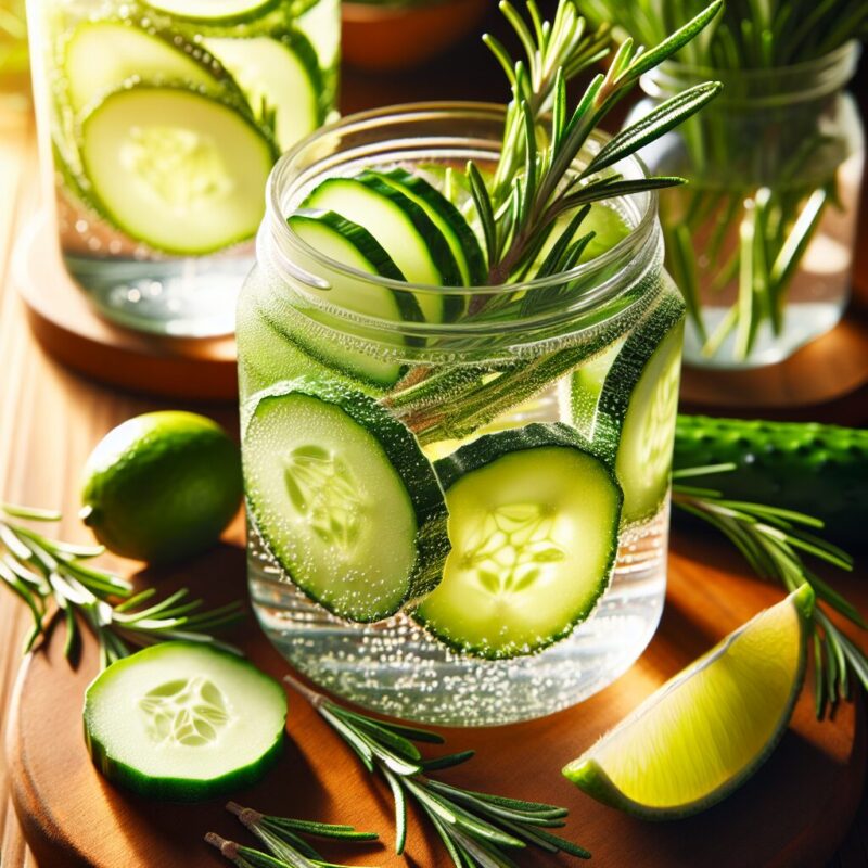 #Cucumber Rosemary Lime Mocktail# (Rezept)