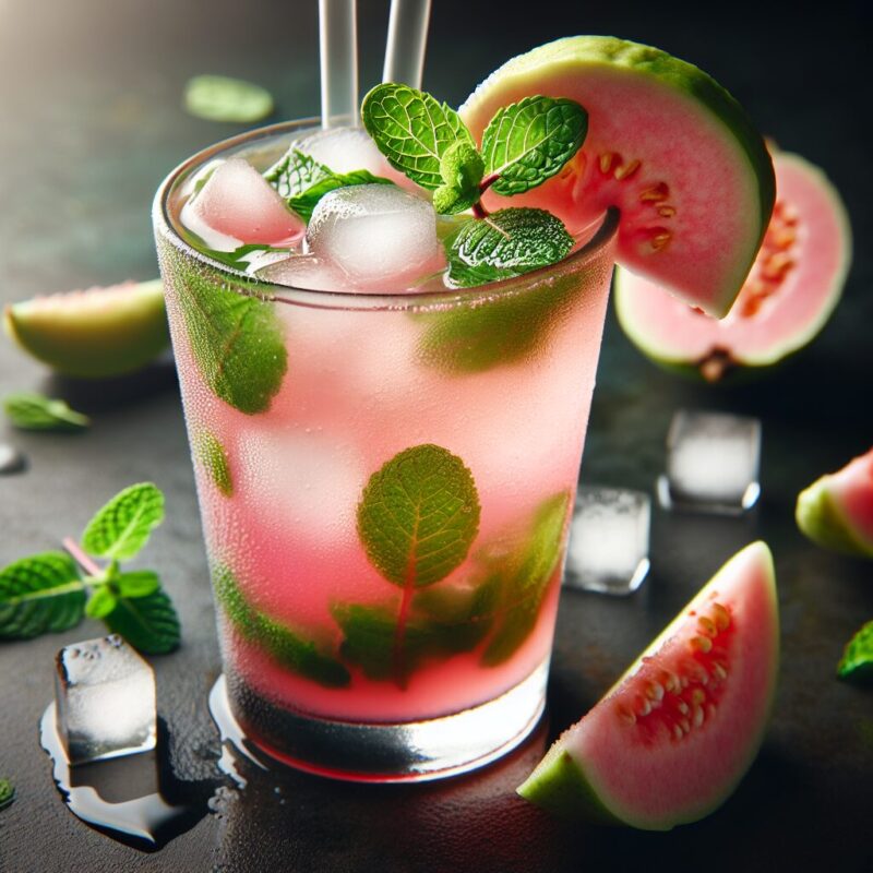 Guava Mint Spritzer Mocktail (Rezept)