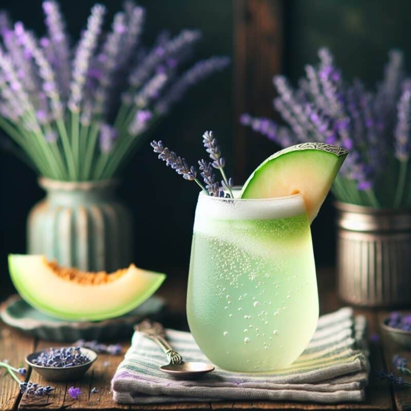 #Honeydew Lavender Fizz Mocktail# (Rezept)