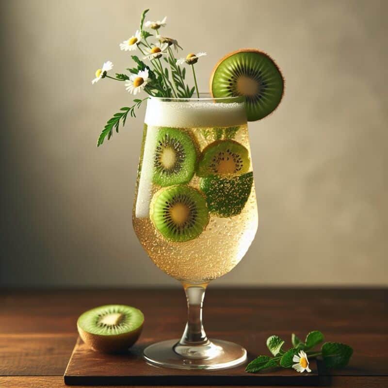 #Kiwi Chamomile Sparkle Mocktail# (Rezept)