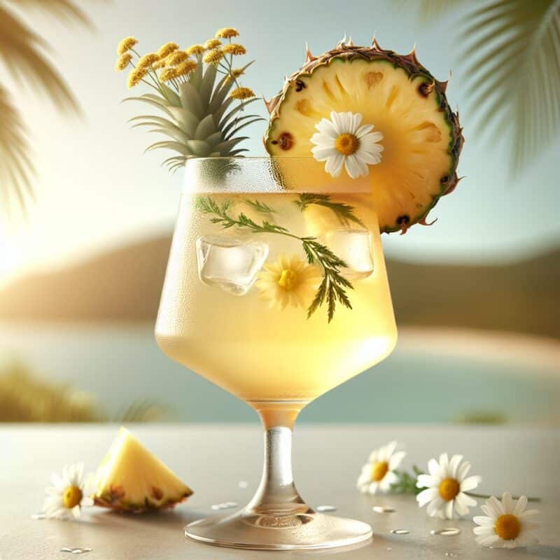 #Pineapple Chamomile Bliss Mocktail# (Rezept)