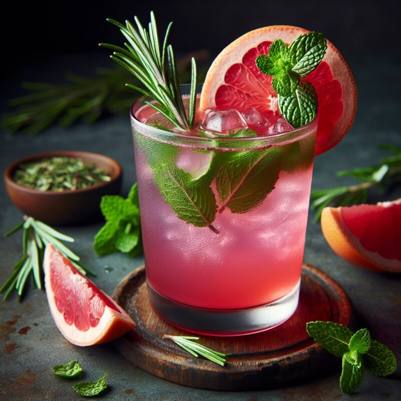 #Rosemary Grapefruit Mint Bliss Mocktail# (Rezept)