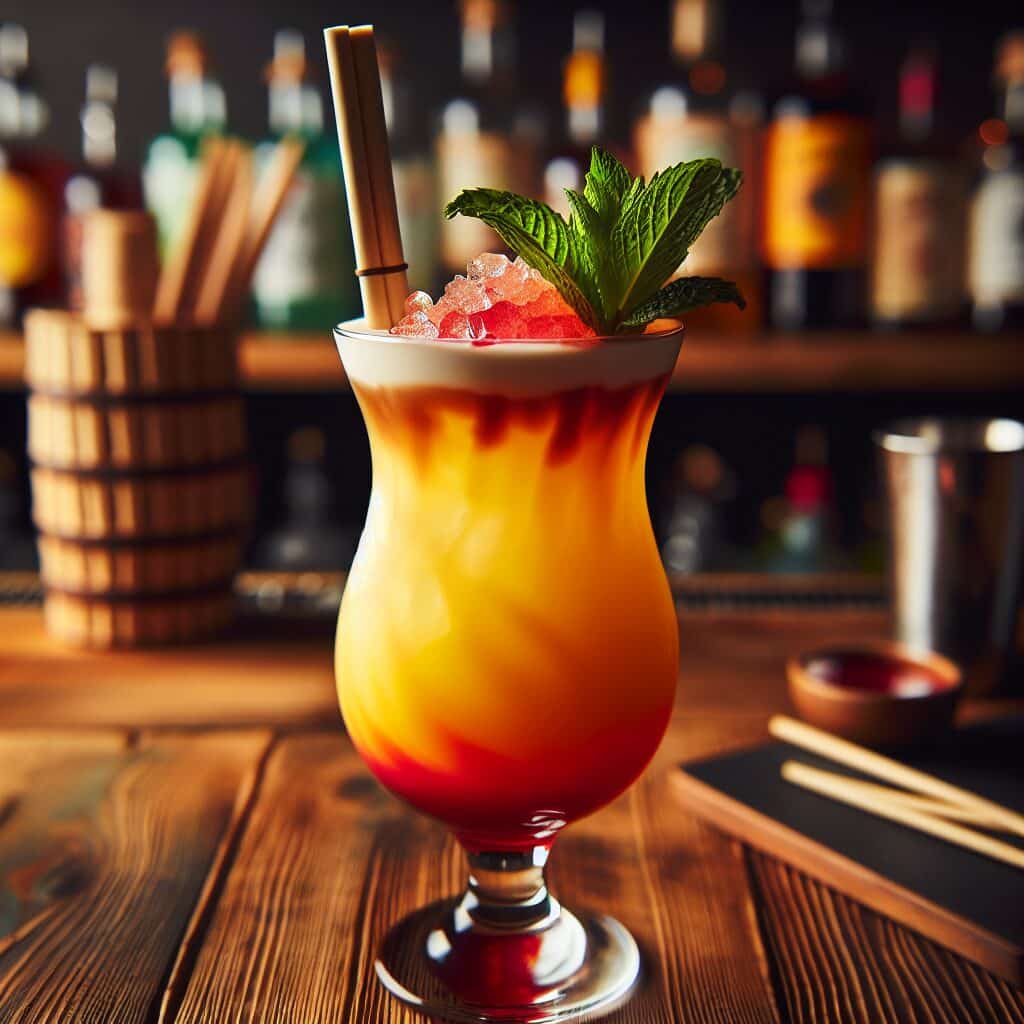 #Virgin Fog Cutter Mocktail# (Rezept)