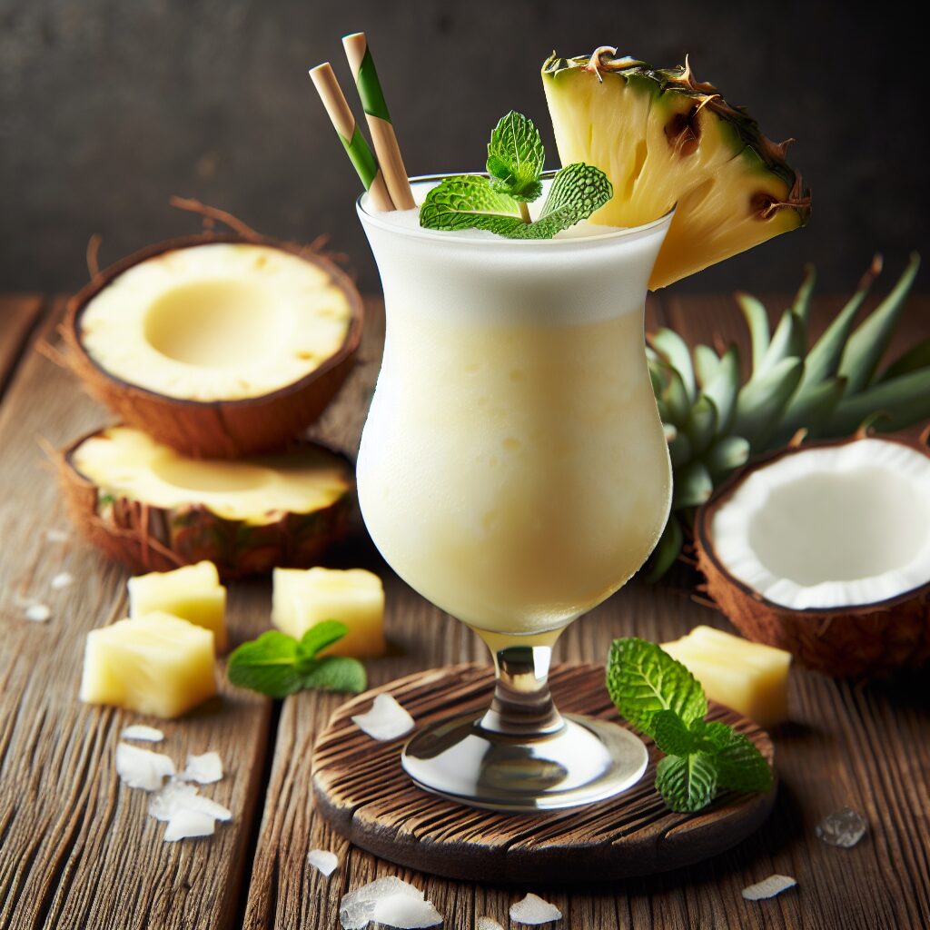 #Virgin Piña Colada Mocktail# (Rezept)