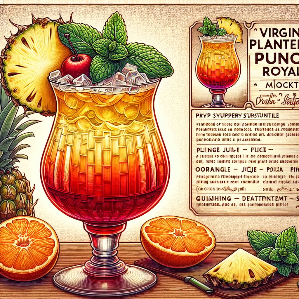 #Virgin Planter’s Punch Royale Mocktail# (Rezept)